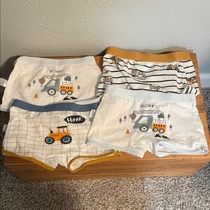 Boys 4 Pack Construction Underwear